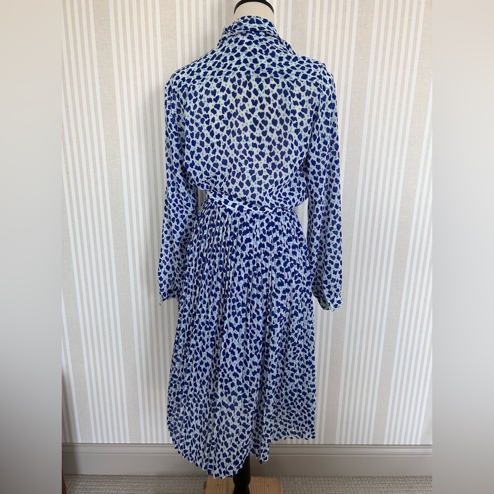Vintage Givenchy Sport 3 Piece Skirt Set Blue Floral Print Women’s Size 8 - Picture 2 of 11